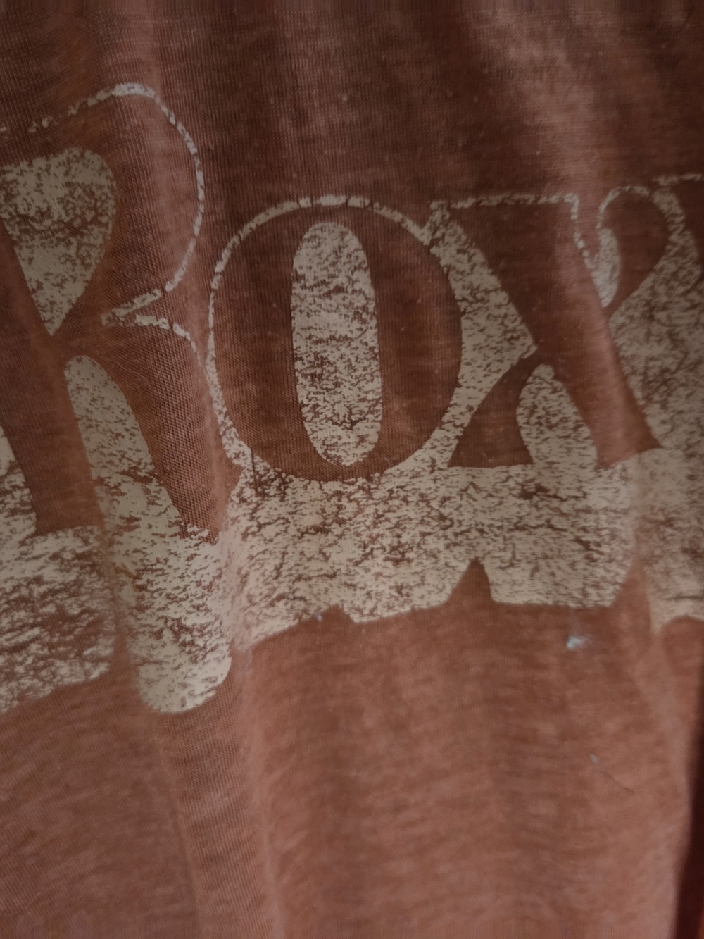 Roxy Women's Washed Rust Scoop Neck Tee - Picture 2 of 2